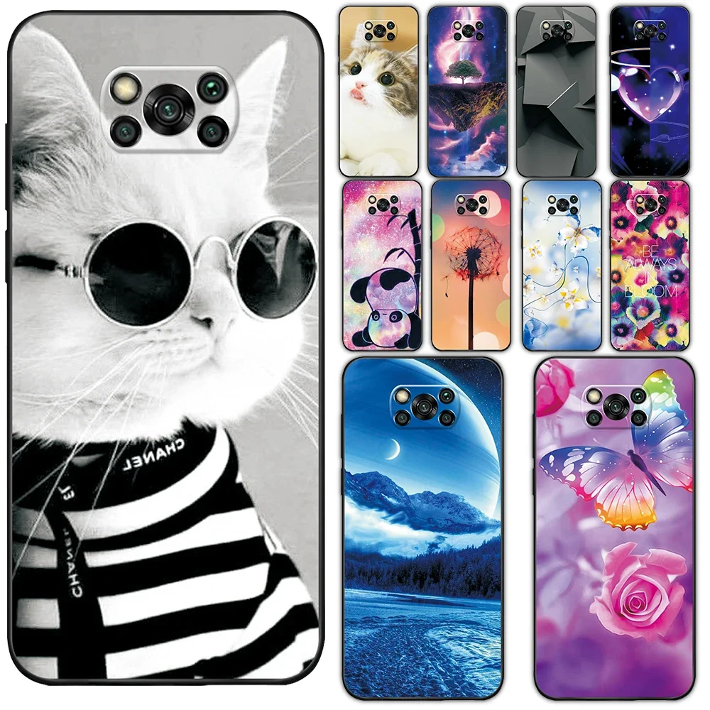 For Xiaomi POCO X3 Pro Case Cool Cat Phone Cover For Xiaomi POCO X3 Pro 6.67