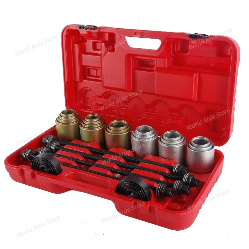 27PCS Universal Iron Sleeve and Tapered Bearing Removal/Installation Tool Kit, Chassis Bearing Disassembly Tool