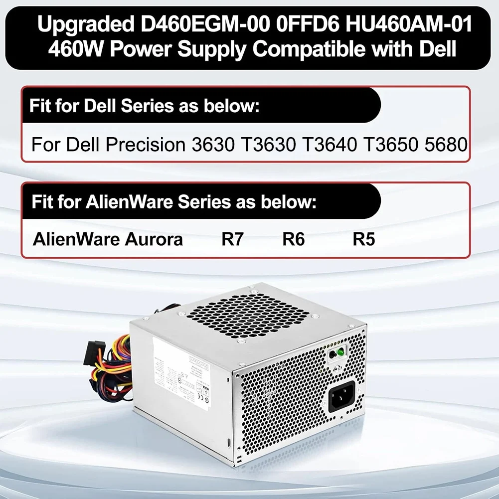 HU460AM-01 Part D460EGM-00 PSU Reliable Power Supply For Workstations AC 100-240V Input Short Circuit Protection