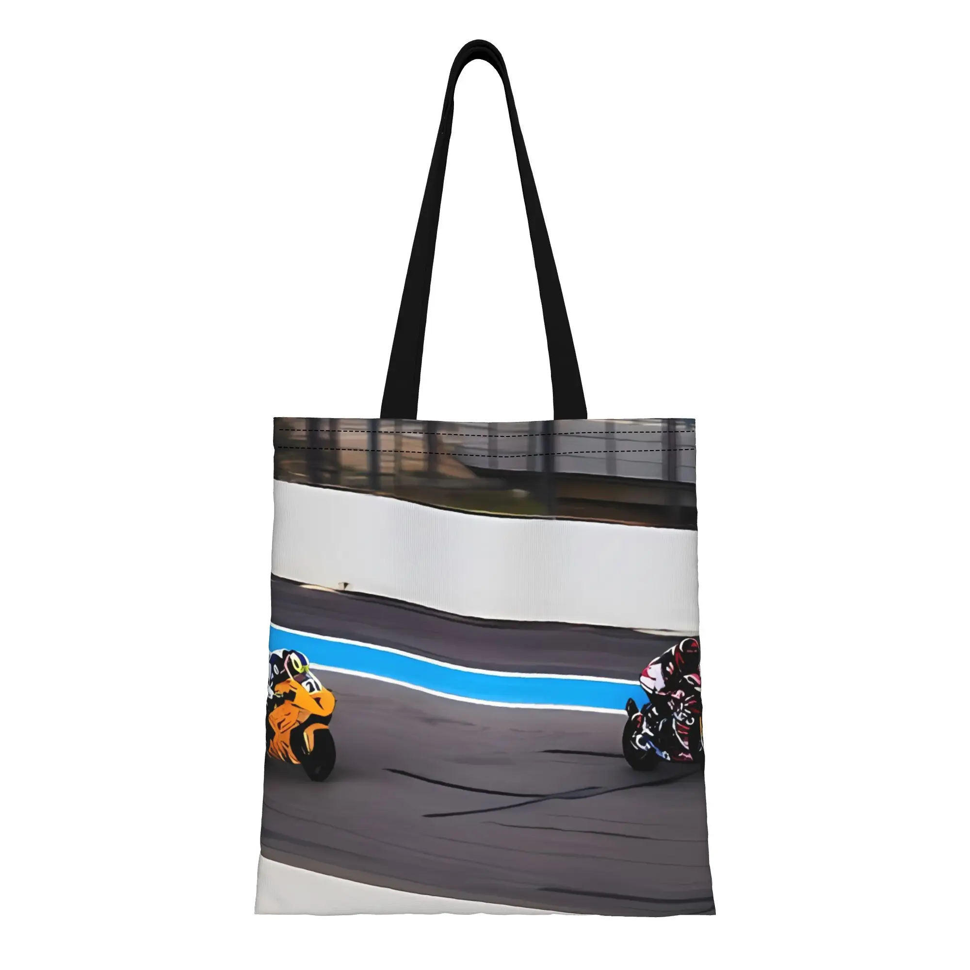 

Aprilia Bike Duel Canvas Tote Bag Perfect for Shopping Travel Outdoor Heavy Duty Shoulder Handbag