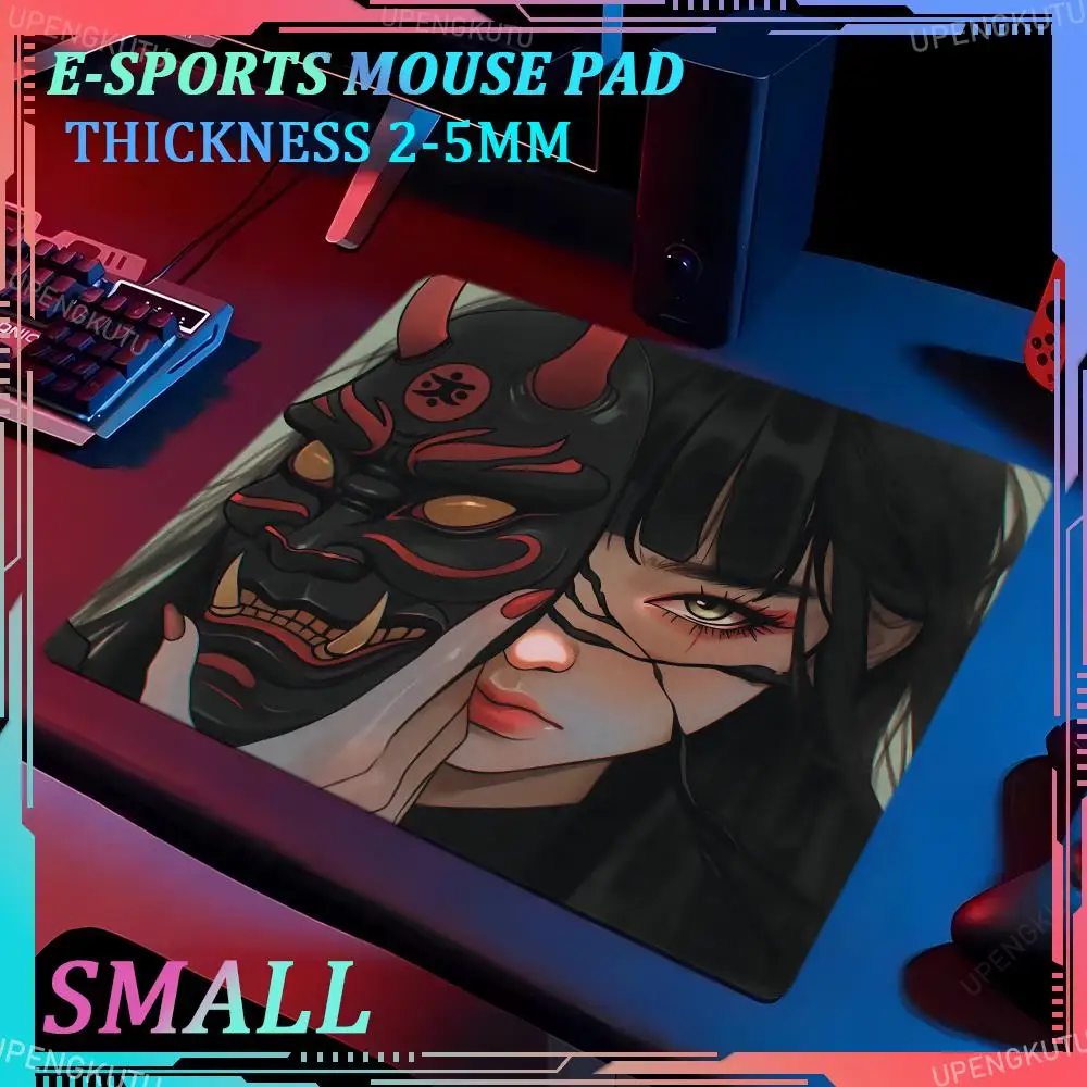 Mask girl small XS mouse pad 45x40CM ultra-fine surface keyboard pad game player e-sports pad professional high-quality desk mat