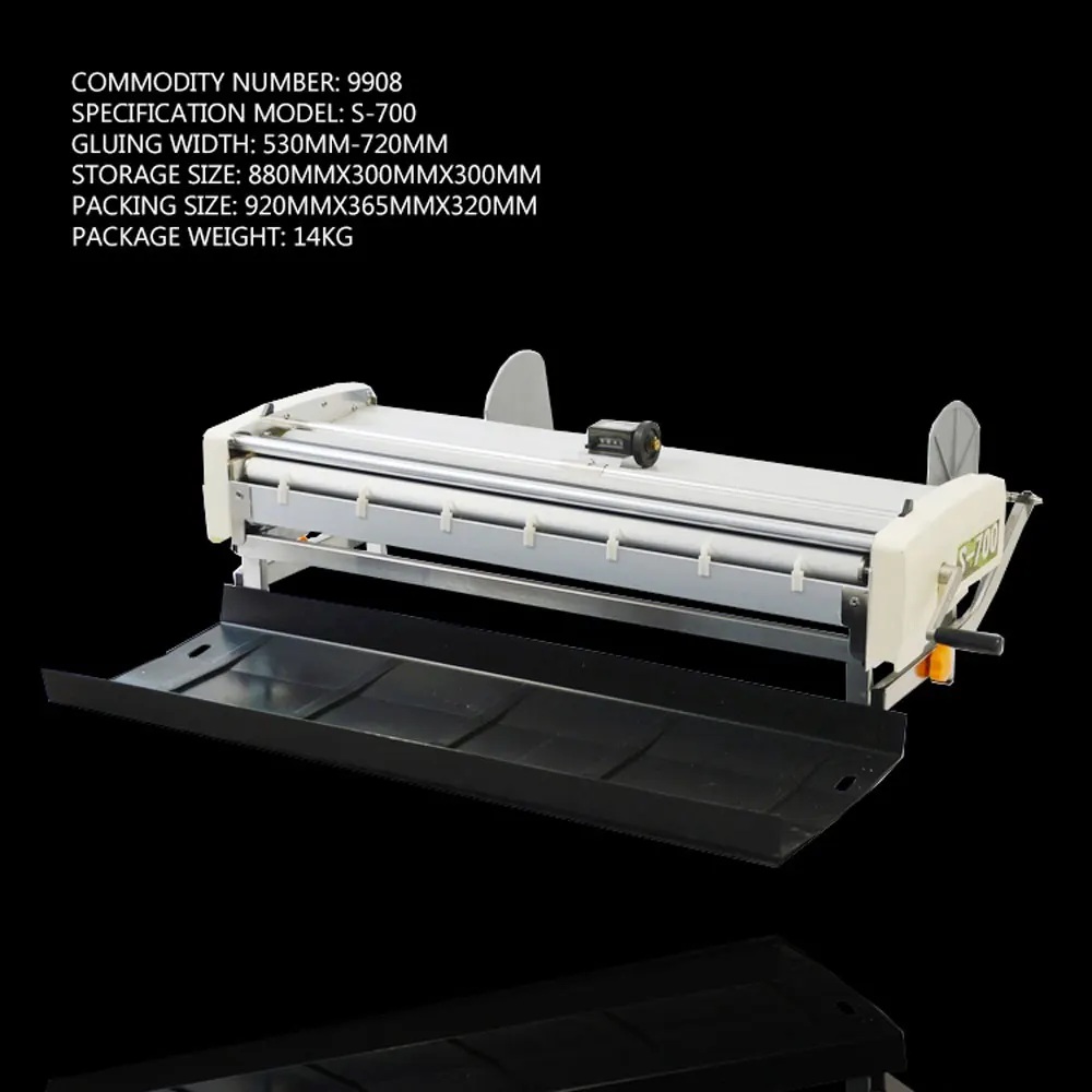 720MM Wallpaper Gluing Machine Manual Gluing Machine