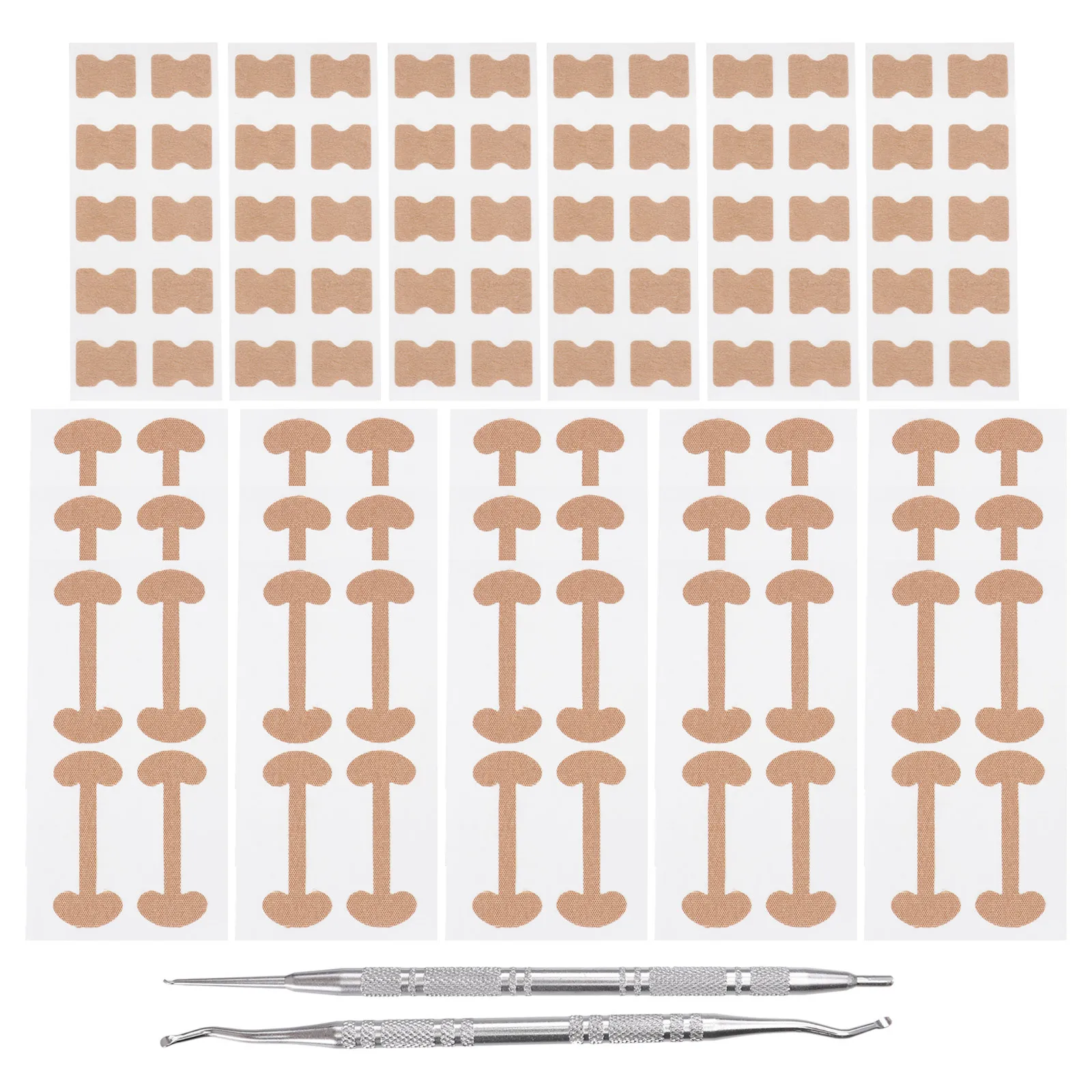 

1 комплект, комплект корректора для ногтей на ногах, нескользящая ручка, легко носить с собой, пластырь для вросших ногтей, хлопковая клейкая наклейка, изогнутые наклейки для ногтей