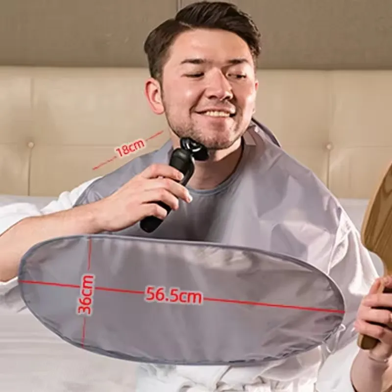 Men Beard Shaving ApronWaterproof 3D Shave Sheet Folding Facial Hair Catcher Beard Trimming Apron Grooming Cloth Gift For Man