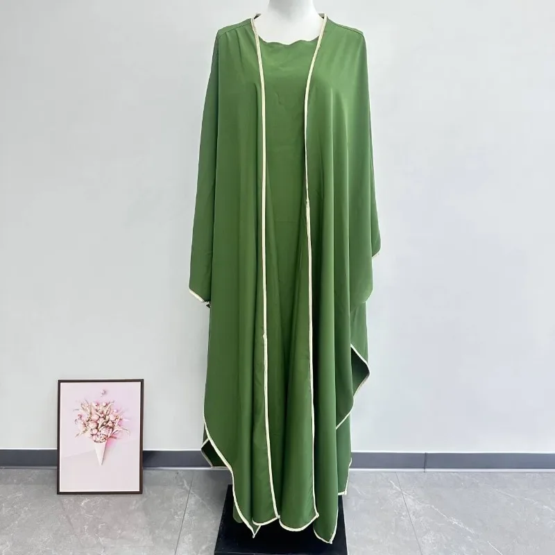 Women's new robe set cardigan with dress two-piece set K108