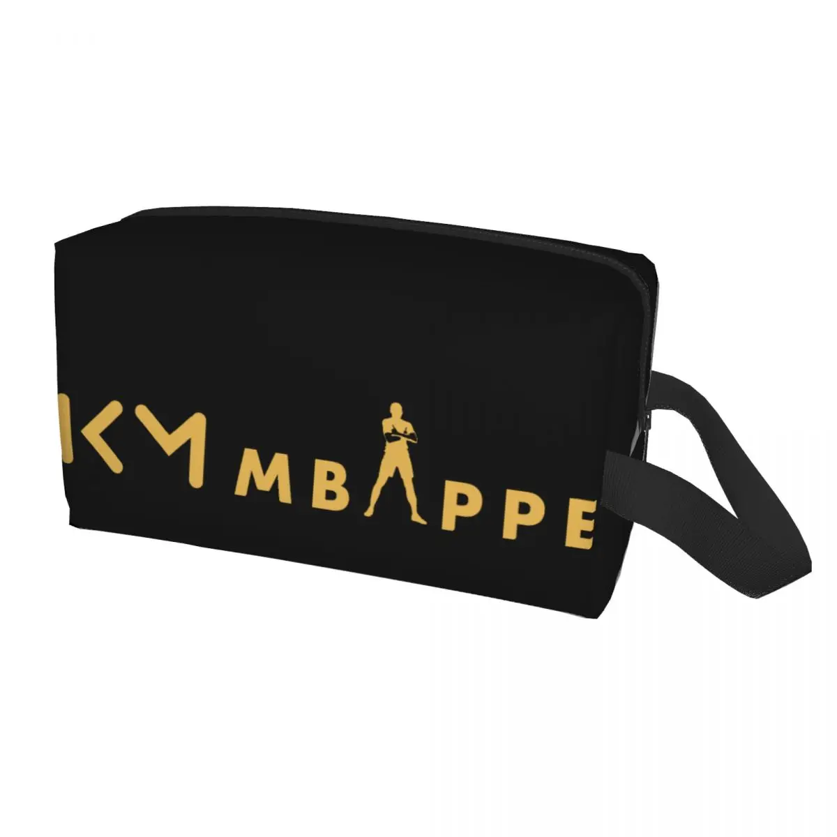 Bolsa de aseo personalizada KM Soccer Mbappes, organizador de maquillaje de fútbol Kawaii, caja de Kit de almacenamiento de belleza para mujer