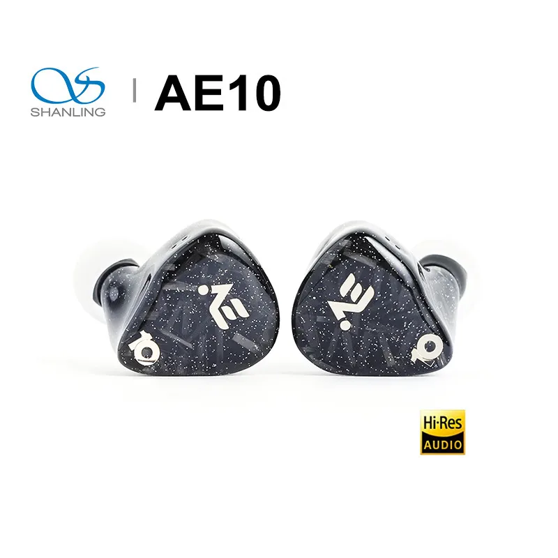 SHANLING AE10 10BA High-End In-Ear Earphone Pure 10 Balanceo Balanced Armature Driver Design 0.78mm Wired Cable 4.4mm Plug