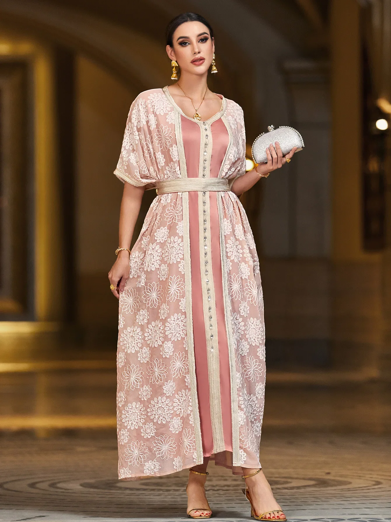

Ramadan Eid Djellaba Satin Abayas for Women 2025 New Dubai Kaftan Muslim Dress Islam Jalabiya Caftan Marocain Femme Arabic Robe