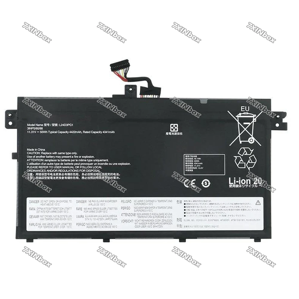 7XINbox L24D3PG1 11.31V 50Wh 4422mAh Laptop Battery For L24B3PG1 L24C3PG1 L24L3PG1 L24M3PG1 L24X3PG1