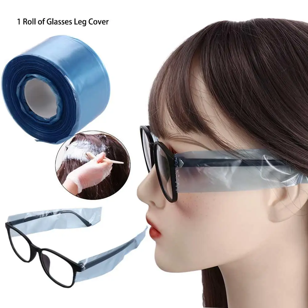 Plastic Salon Cap Hair Dyeing Barber Accessory Glasses Frame Cover Glasses Leg Cover Hair Coloring Tool Sleeves Protector