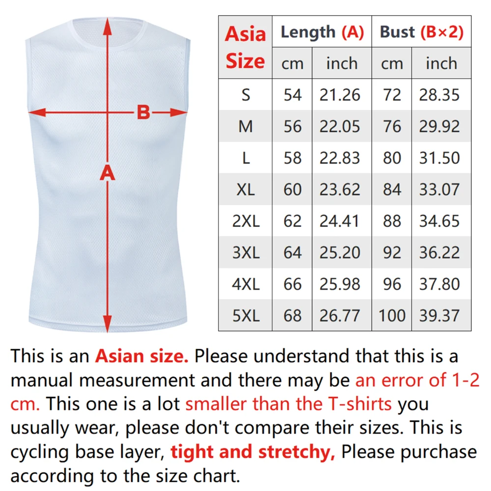 Colorful Cycling Base Layer Cycling Undershirt Quick Dry Underwear Cycling Sleeveless Jersey High Elastici MTB Road Bike Jerseys