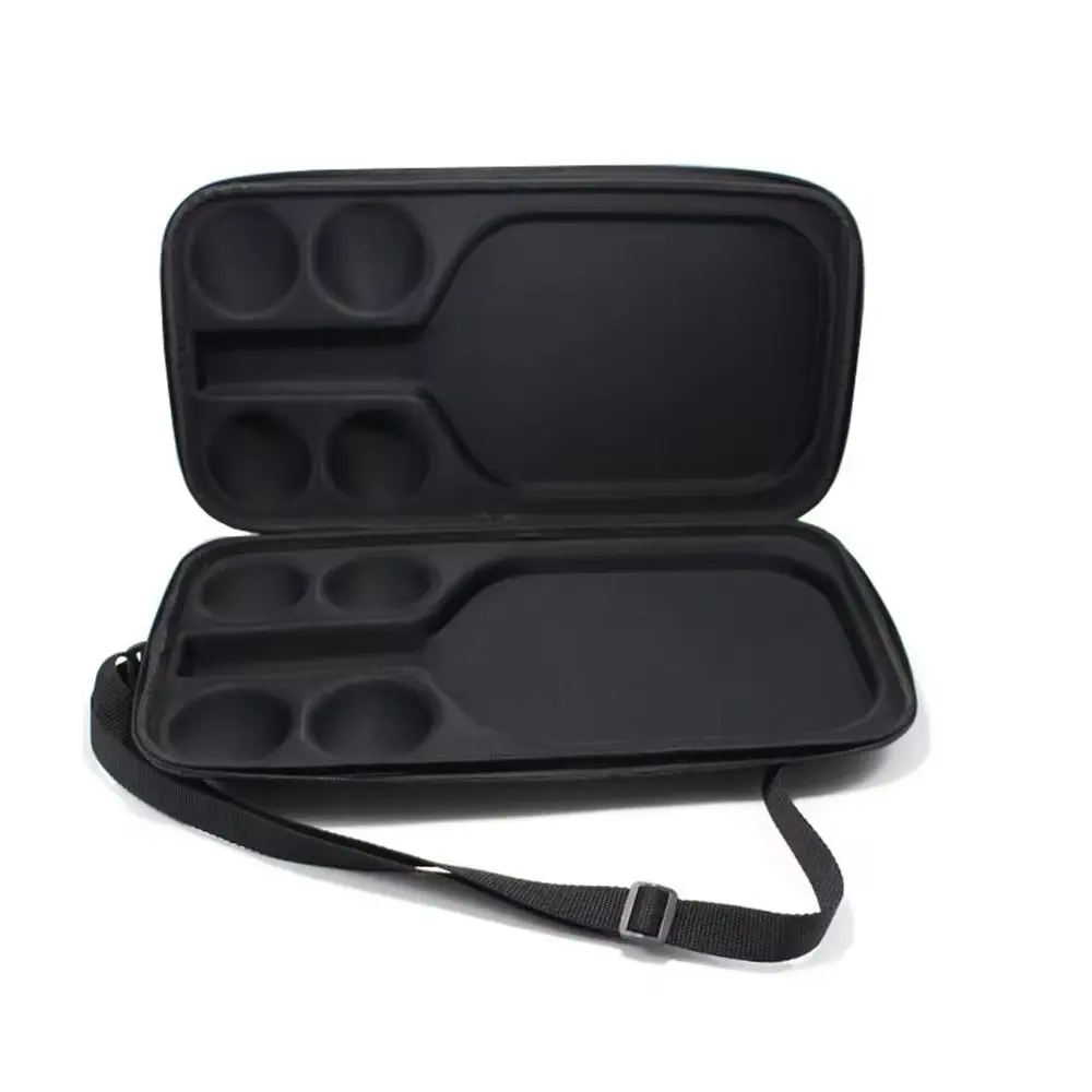New EVA Pickleball Racket Storage Bag Waterproof Holds 2 Paddles and 4 Balls Pickleball Racket Bag Hard Organizer Paddle Case