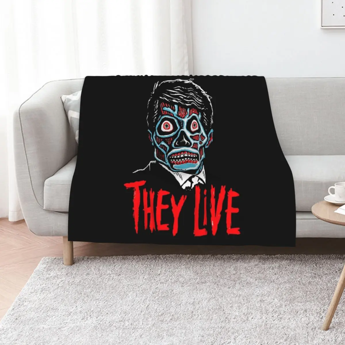 THEY LIVE!!! Essential Throw Blanket Sofa Quilt Summer Beddings funny gift Winter beds For Baby Shaggy Blankets