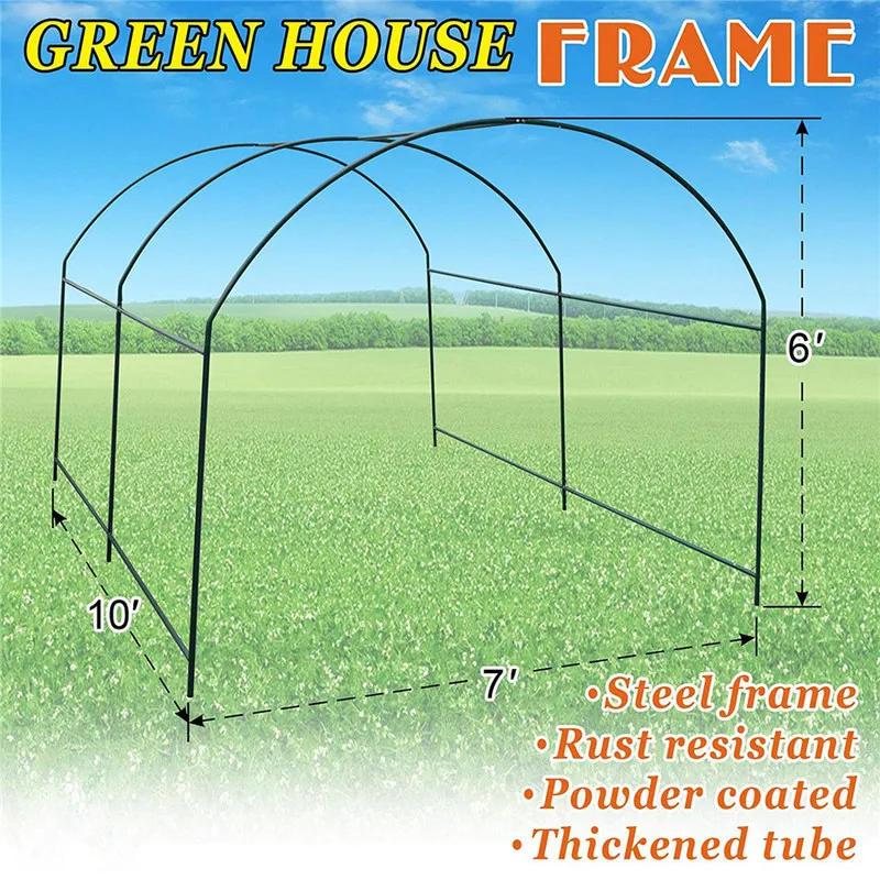 Greenhouse 300x200x180cm Garden Garden Greening Plant Flower Vegetable Protection Greenhouse Including Frame and Cover