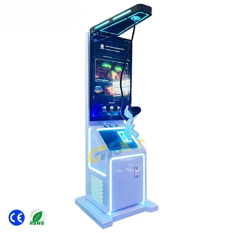 Indoor Playground Virtual Reality Machine Coin Operated Game VR Shooting Simulator Machine for Children and Adult