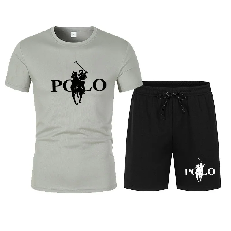 Herensportset Zomer Mesh T-shirt & Shorts - close-up view