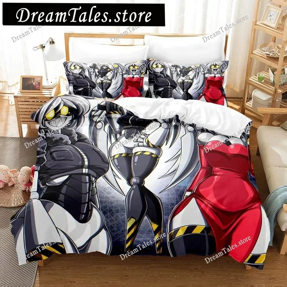 Fashion 3D Printing Anime Murder Drones Bedding Set Cartoon Set Adult Boys Bedroom Duvet Cover Sets Home Textiles Luxury Gift741