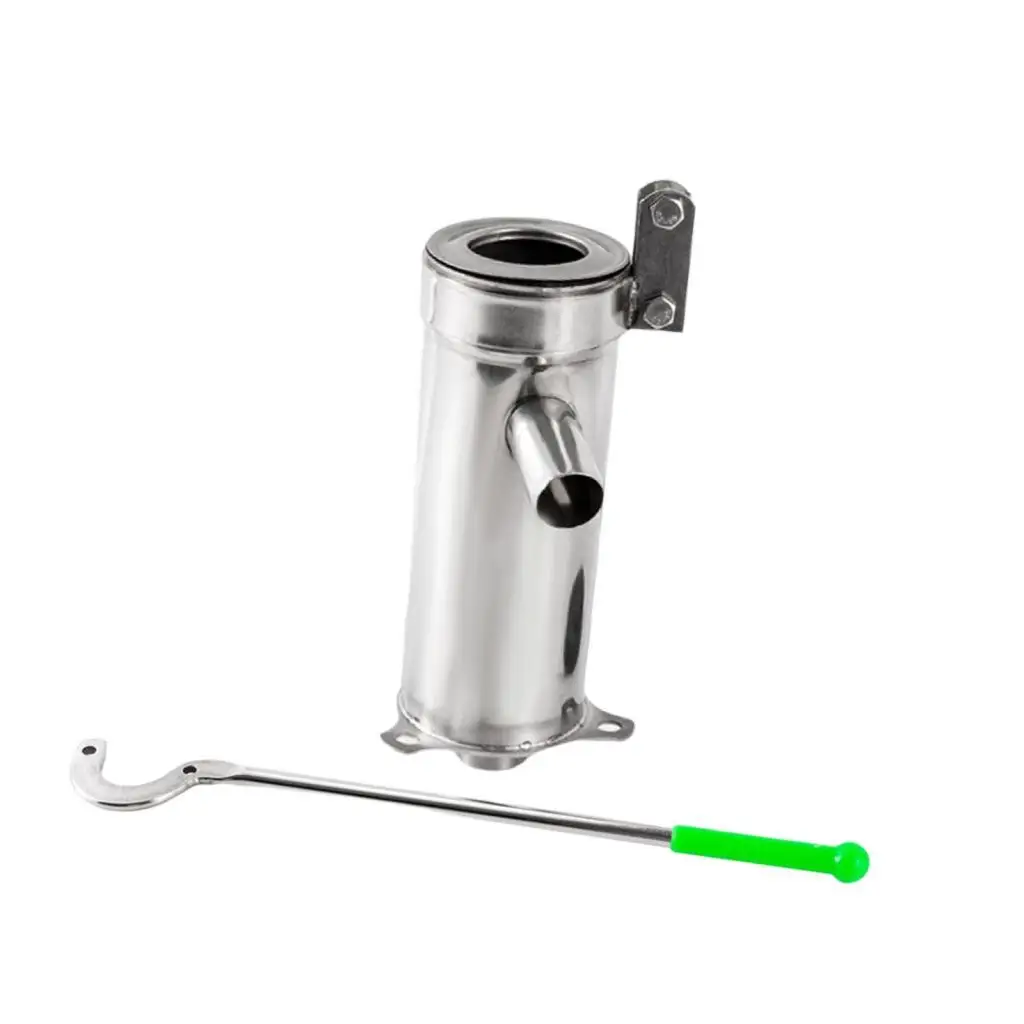 Hand Shake Manual Suction Pump Pitcher Stainless Steel Outdoor Water Extraction for Home Pond Use