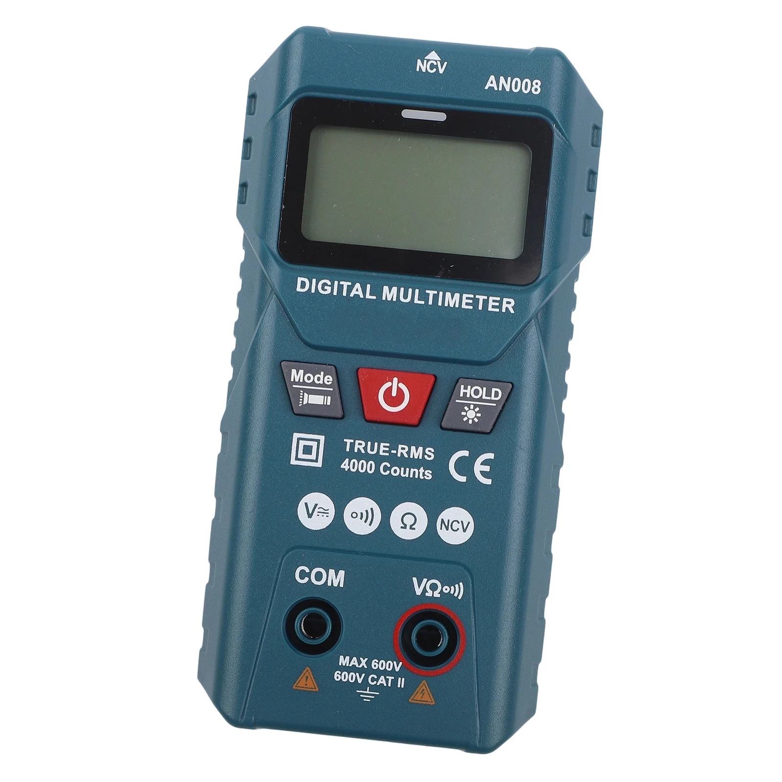 Easy to Read AN008 Multimeter with Backlit Display for Use in Dark or Confined Spaces During Electrical Testing