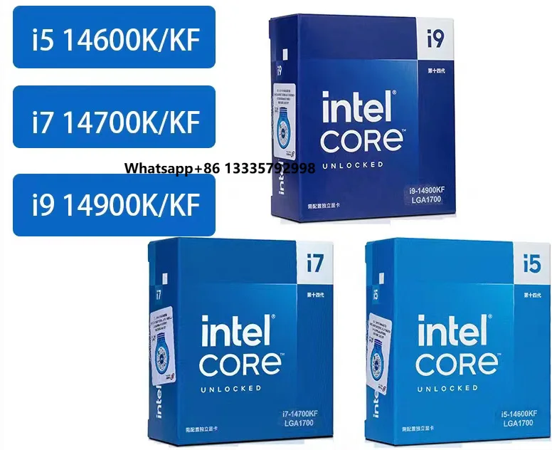 

Hot Sell Core Processor I5 14600kf CPU FCLGA1700 Socket 20 Core Gaming Cpu I7 Processors (14th Gen)