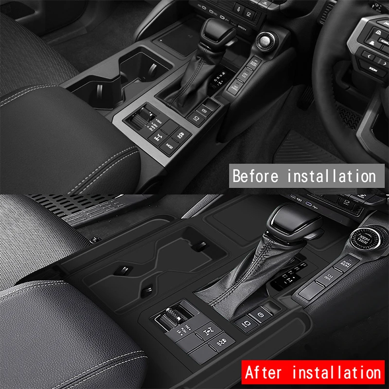 Silicone gear shift panel protective pad is only suitable for right-hand drive driving For Toyota Land Cruiser Prado LC250 2024