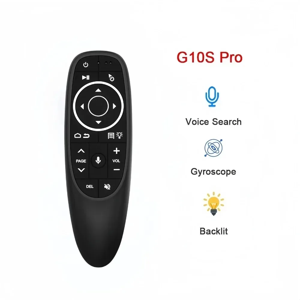 G20S BT PRO Sprachfernbedienung 2,4 G kabellose Bluetooth Air Mouse BT5.0 Mikrofon Gyroskop IR-Lernen für Android TV Box