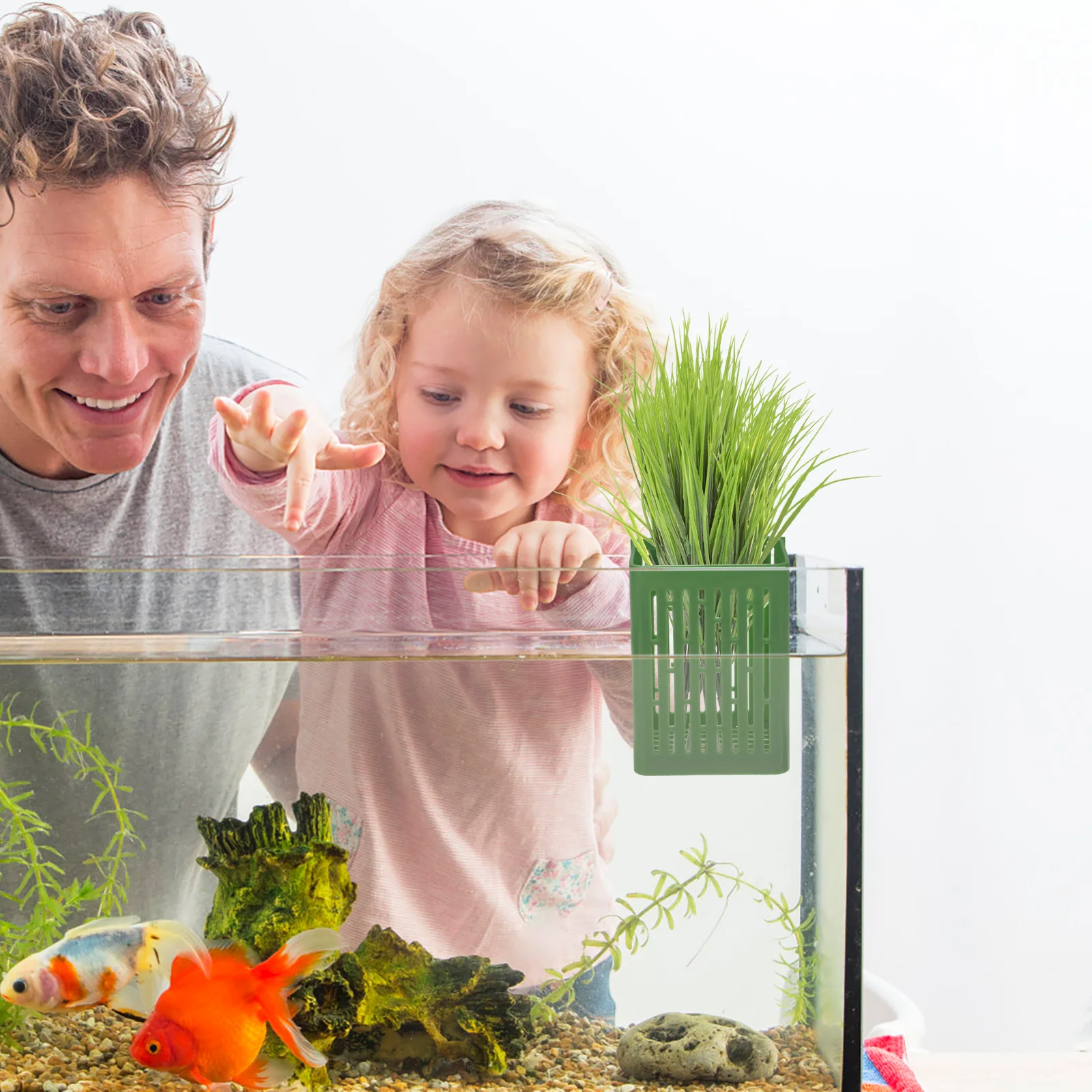 

2Pcs Hydroponic Planting Baskets Durable Plastic Mesh Cups Fish Tank Water Plants Decorative Hanging Nursery Pots