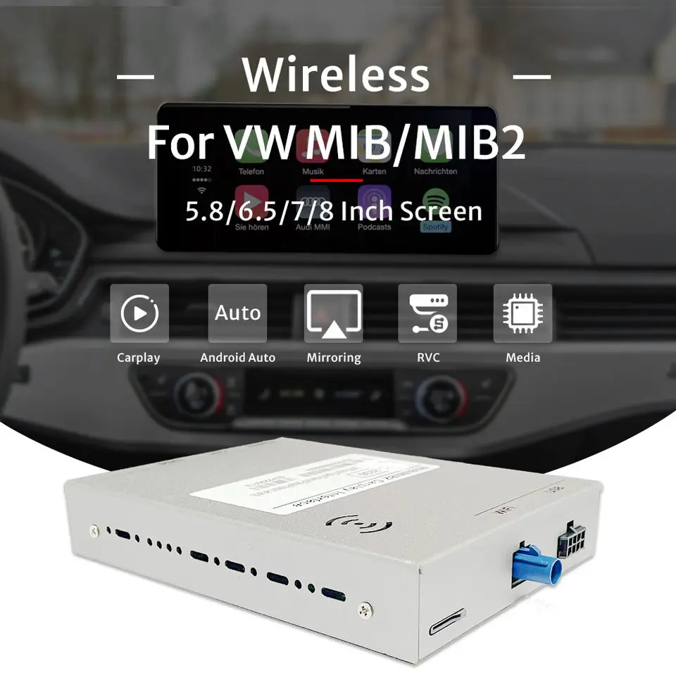 Wireless Apple CarPlay Module for Volkswagen Golf7 Touran Tiguan Teramont Passat Phideon Lamando OEM Car Radio