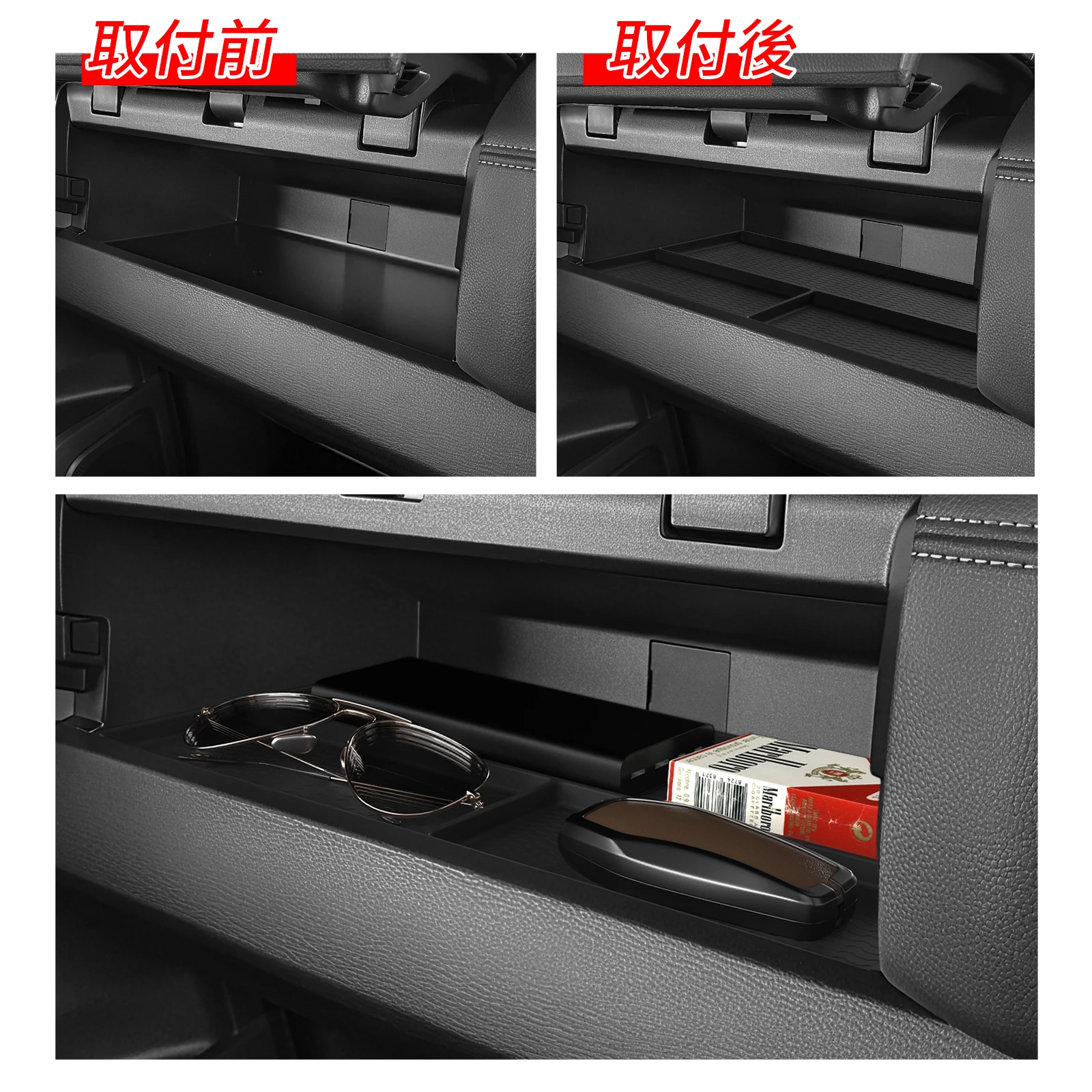 for Mitsubishi Triton 2024-2025 Silicone Car Copilot Dashboard Storage Box Tray Organizer Interior Accessories ﻿Black - Image 3