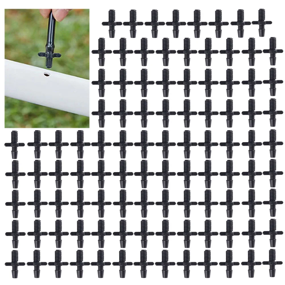 Thread Adapter for 4/7mm PVC Tubing Designed for Irrigation Systems Using Water Barrels or Municipal Supply Lines 100 Piece Pack