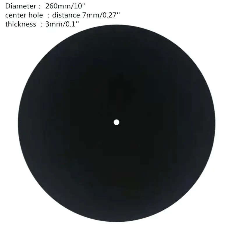 Anti-static Felt Turntable Mat for LP Vinyl Record Player 7mm enter Hole Diameter Mat Nonslip Turntable Felt Mat Dropsale