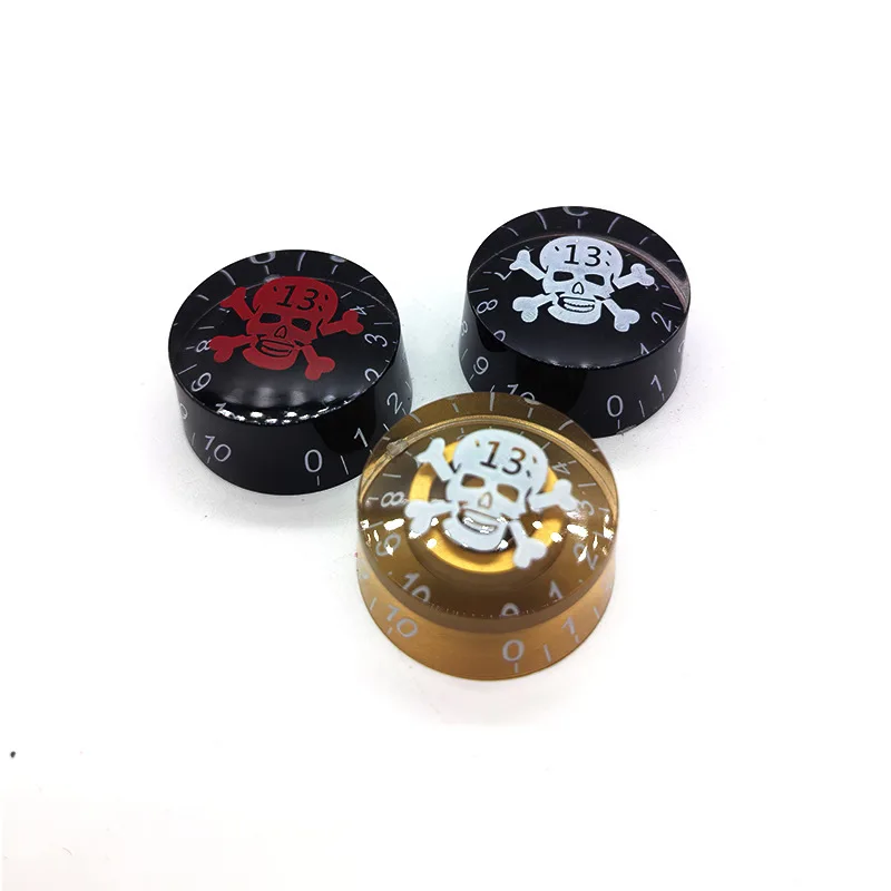 Skull Style Electric Guitar Control Knobs Custom Volume Tone Knob Caps for Gibson Epiphone Potentiometer Guitar Parts