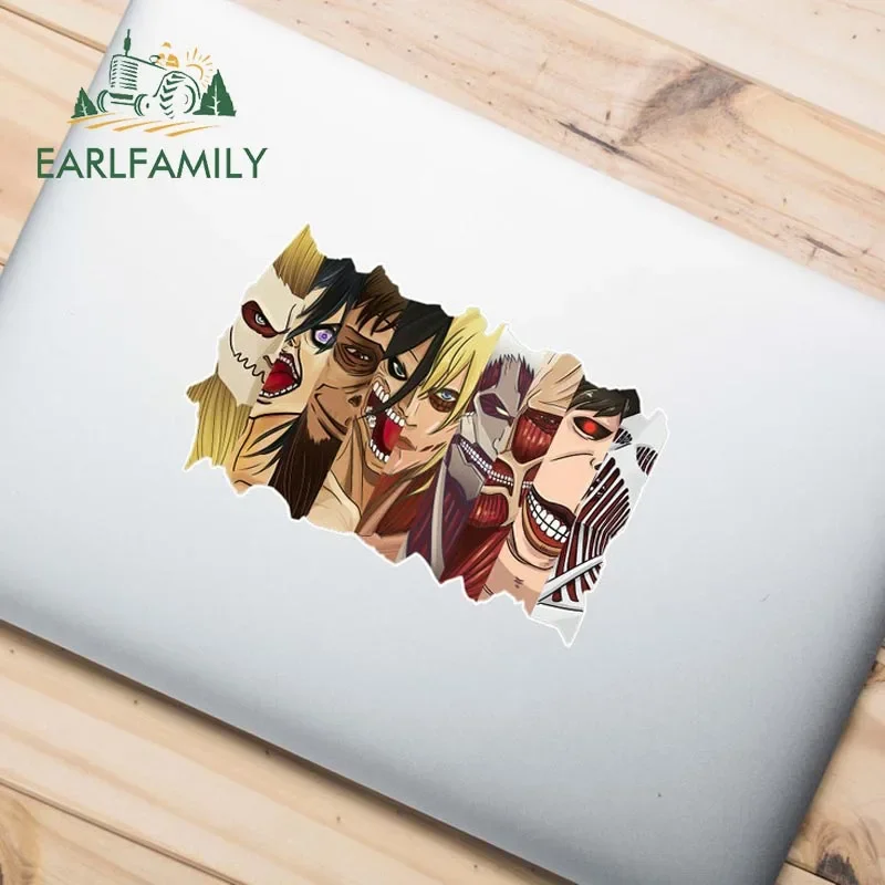 EARLFAMILY الكرتون سيارة ملصق أنيمي Peeker الفينيل نافذة الوفير المحمول ملصق JDM دراجة نارية مقاومة للخدش الشارات