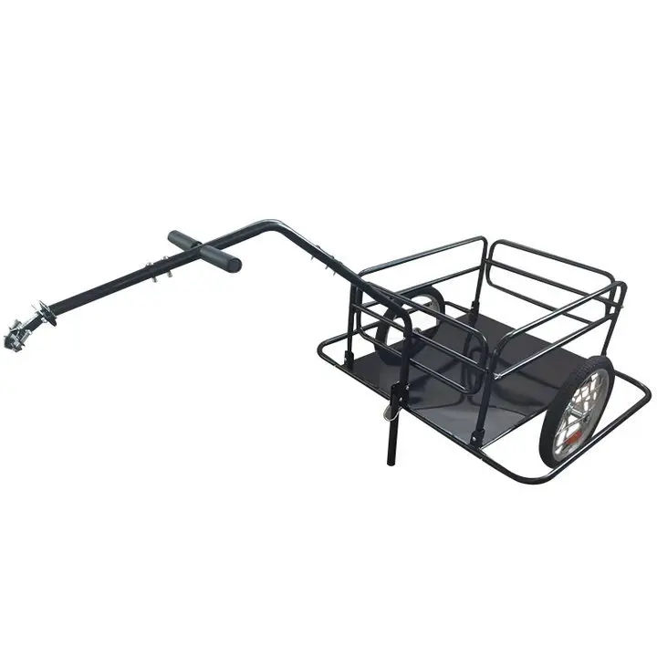 Foldable Cargo Bicycle Trailer Outdoor Cycling Rear Mounted Freight Truck Bucket Single Vehicle Towing Tool Vehicle