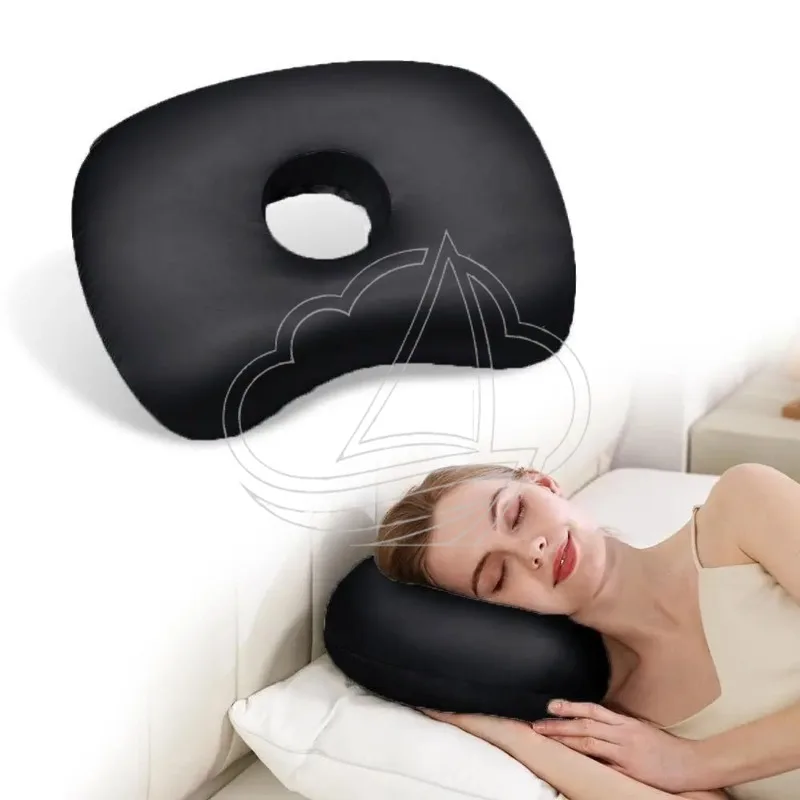 Single Hole Ear Piercing Pillow Side Sleeping Cushion Relieve Ear Pain for Ear Pierced Users