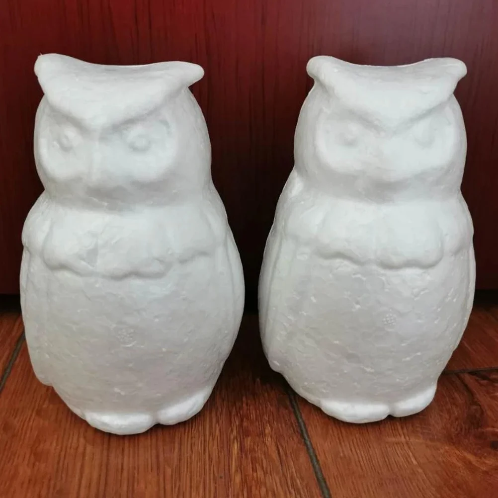 4pcs Diy Crafts Kids Painting Unfinished Diy Home Desktop Decorations Animal Decor Foam For Children Christmas Gift Handmade Art