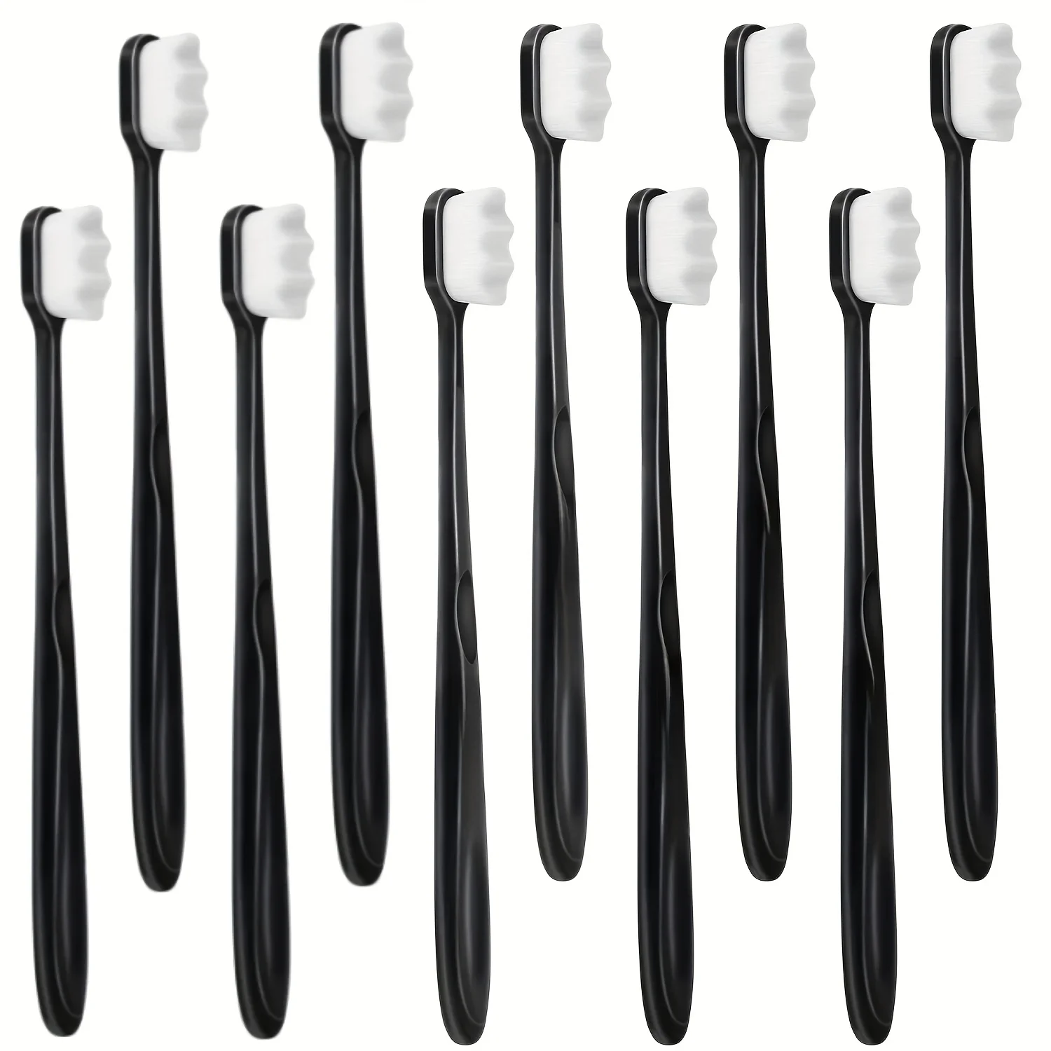 10pcs Ultra Soft Ten Thousand Bristle Nano Toothbrush Family Adult Pregnant Clean Gum Protection Ultra Fine