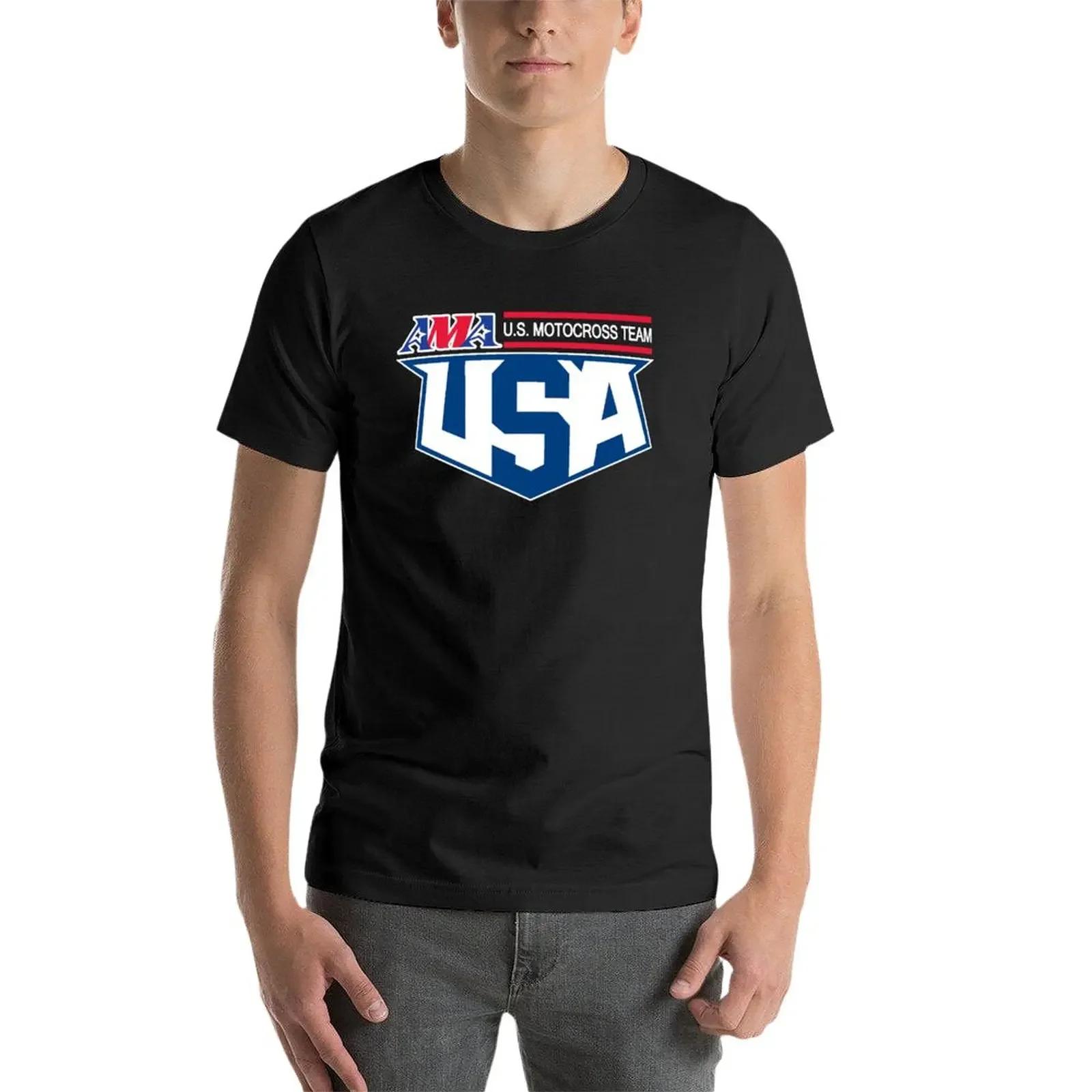 USA Mxon Motocross-offizielle T-Shirt maßge schneiderte ästhetische Kleidung T-Shirt Männer