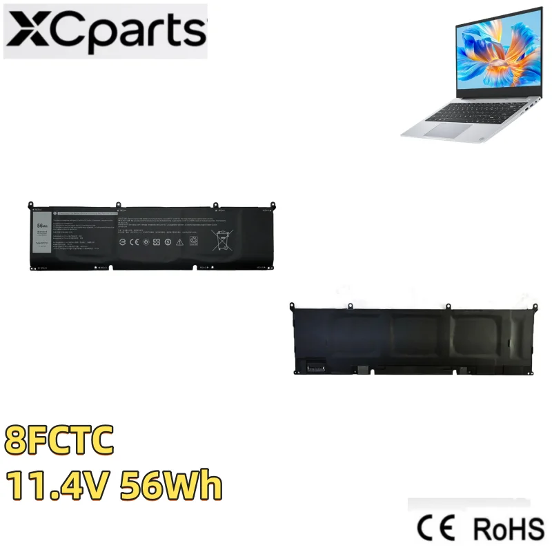11.4V 56Wh 6Cell New 8FCTC Laptop Battery for Dell Alienware M15 R3 M17 R3 XPS 15 9500 Precision 5550 Series 070N2F DVG8M P8P1P
