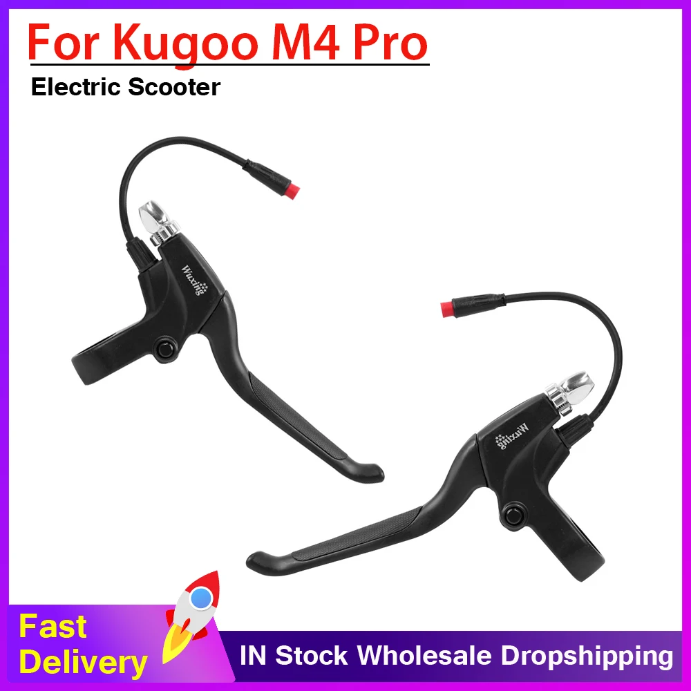 High Quality Aluminum Alloy For KUGOO M4 PRO Convenient Scooter Left Or Right Brake Lever Brake Handle Replacement Accessory