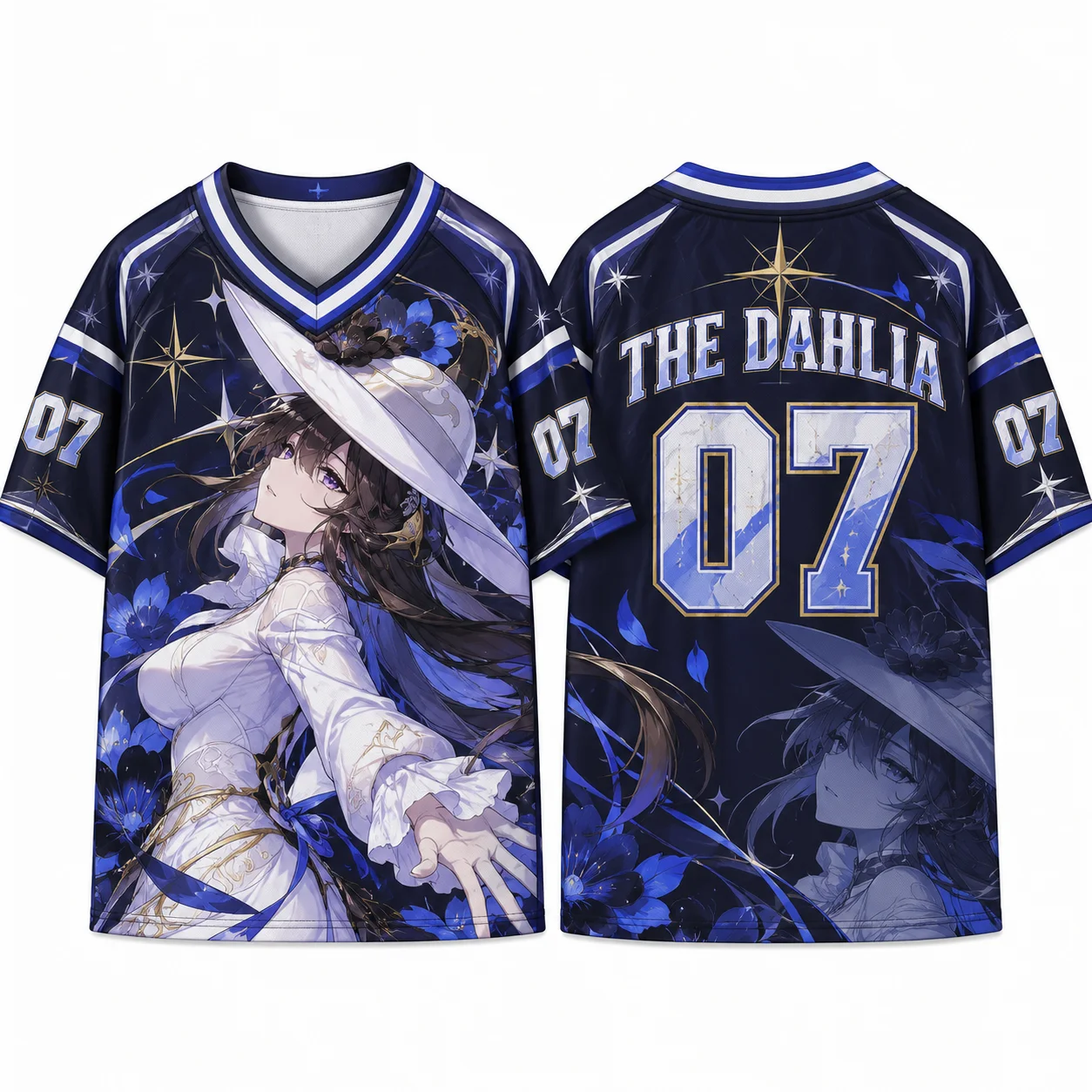 Honkai Star Rail HSR Anime Grafik-T-Shirt, Ashveil Sparxie, Yao Guang, Jersey mit Allover-Print, atmungsaktives, schnelltrocknendes T-Shirt. – Detail 6