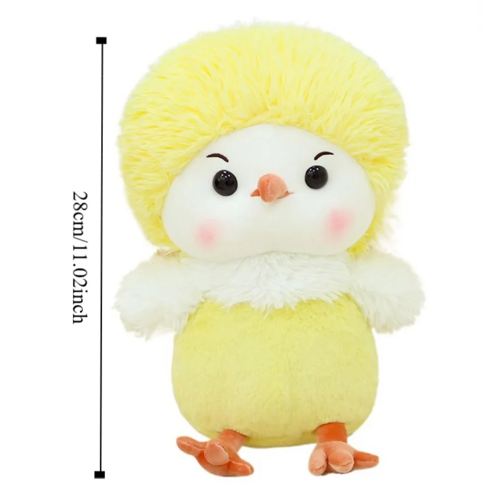 Stuffed Animals Chicken Plush Toy Realistic Looking Kawaii Chick Stuffed Doll 28cm White/Yellow Rooster Plushies Room Decor