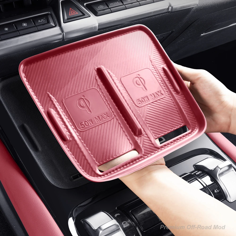 For 2026 Tank 400 Hi4t/z Wireless Charging Silicone Pad Cup Center Console Panel Protection Interior Modification