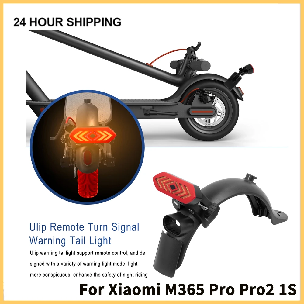 Turn Signal Lamp For Xiaomi M365 Pro Pro2 1S Electric Scooter Rear Wireless Remote Control Taillight Waterproof Rechargeable