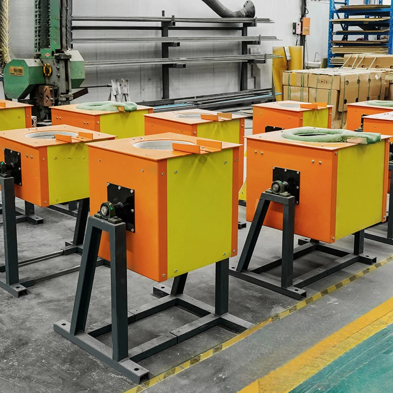 

Metal Melting Small Flip Pouring Medium Frequency Induction Industrial Steel Copper Aluminum Smelting Furnace