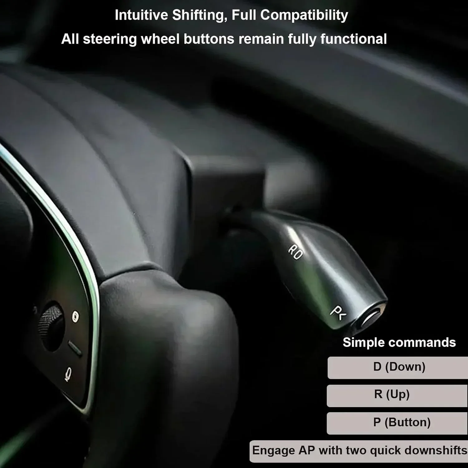For Tesla Model 3 Highland Model Y Juniper Physical Shifter Upgrade Kit Gear Shift Stalk Right Lever DPR Marker