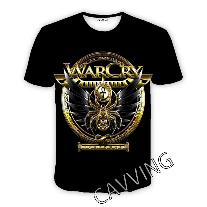 2023 New Fashion CAVVING 3D Printed Warcry Rock Casual T-shirt Hip Hop T-shirt Harajuku Style Top Men's and Women's Clothing 6XL