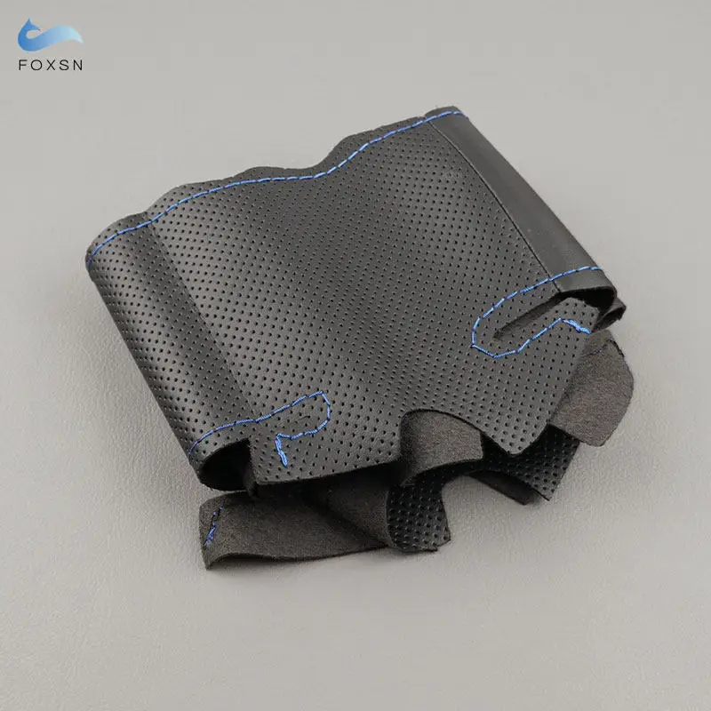 Hand Sewing Steering Wheel Perforated Leather Cover For Kia K5 Optima 2008 2009 2010 2011 2012 2013 Car Interior Accessories