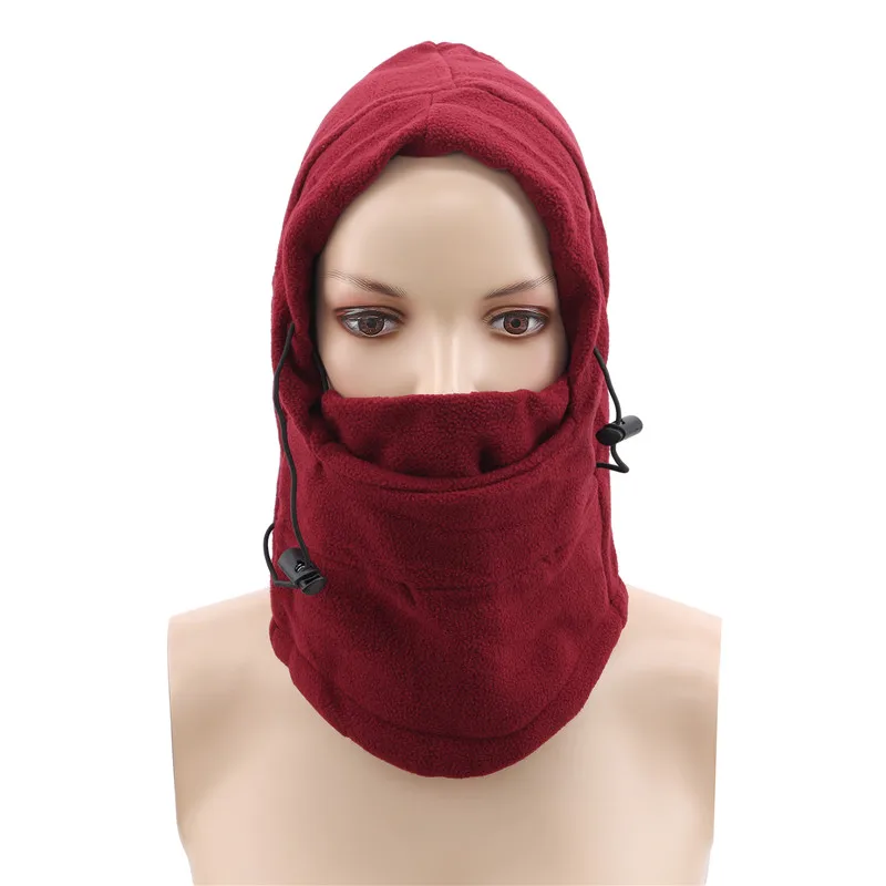 غطاء محرك السيارة مقاوم للرياح للجنسين الشتاء الرياضة في الهواء الطلق التمويه متعددة الأغراض الصوف القبعات لينة الدافئة ركوب الدراجات قناع الباردة قبعة #6