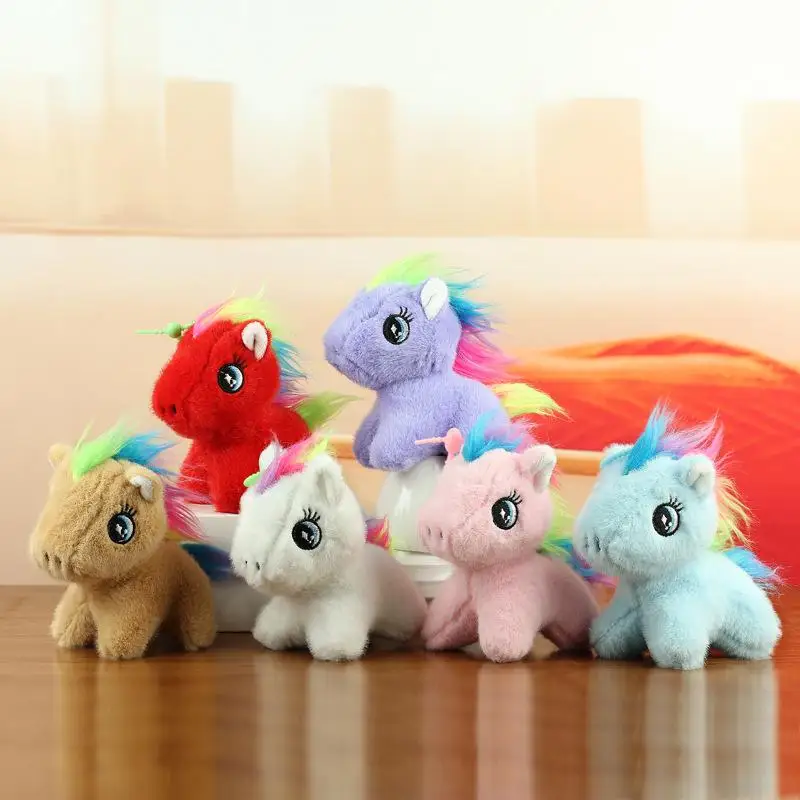 1PC Cute  Plush Toy For Girls Keychain Pendant Couple Gift Boutique Pony Decor Festival Gift Kid Gift